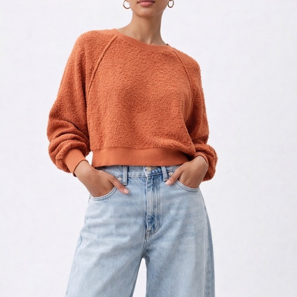 Free People Sweaters - Free People | XS | Textured Balloon Sleeve Sweater